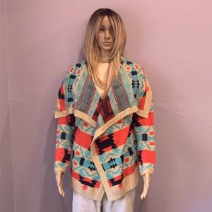 Styleholic Aztec Cardigan Flowy Sweater